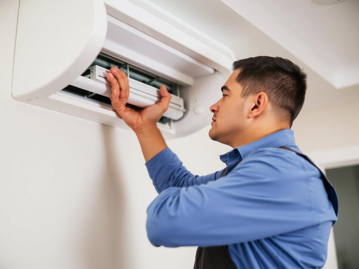Indoor Air Solutions technician on site